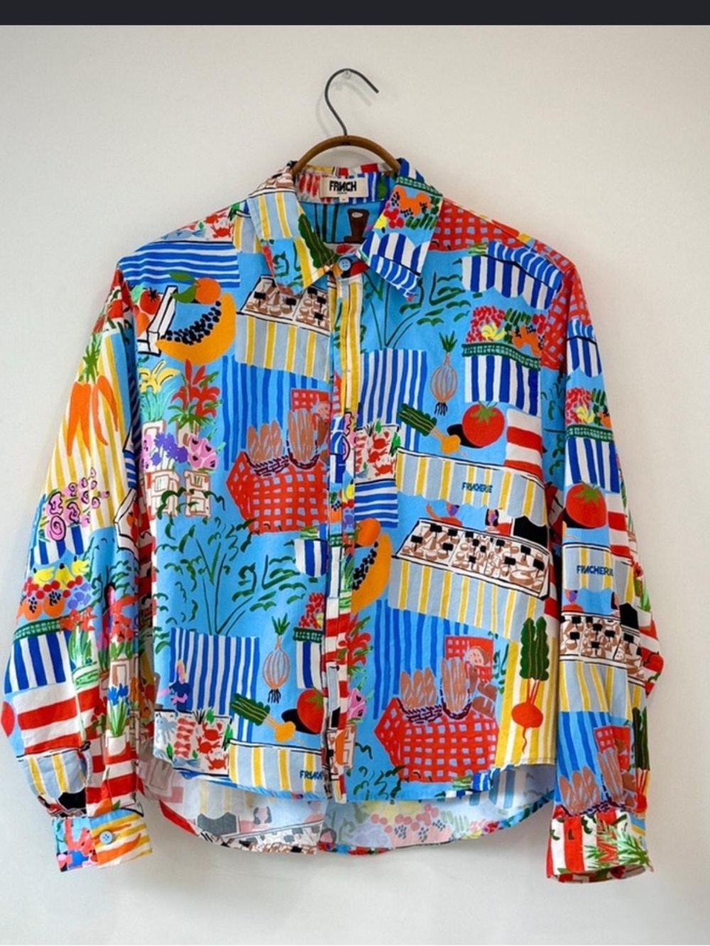 FRNCH Cloane Marche Bleu Shirt
